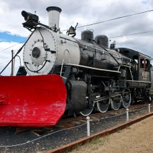 Old locomotive in Leadville, built 1906